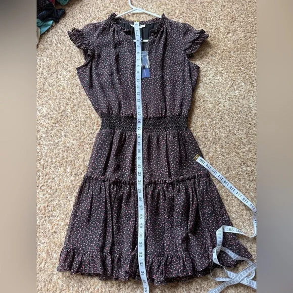 NWT!! Women's Rebecca Minkoff Lillian Floral Dress Size Xxs $188 - Picture 5 of 6